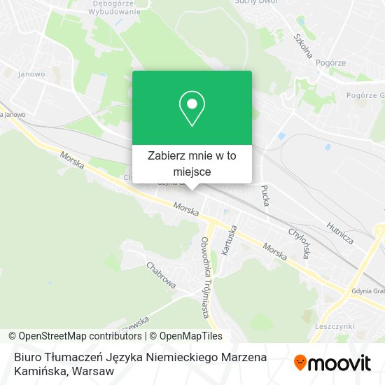 Mapa Biuro Tłumaczeń Języka Niemieckiego Marzena Kamińska