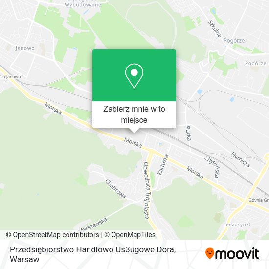 Mapa Przedsiębiorstwo Handlowo Us3ugowe Dora