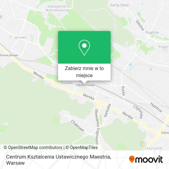 Mapa Centrum Ksztalcenia Ustawicznego Maestria