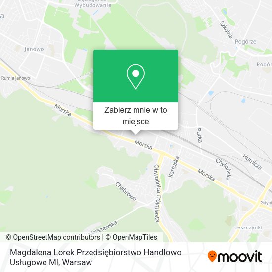 Mapa Magdalena Lorek Przedsiębiorstwo Handlowo Usługowe Ml