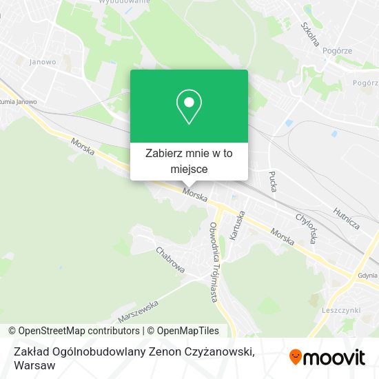 Mapa Zakład Ogólnobudowlany Zenon Czyżanowski