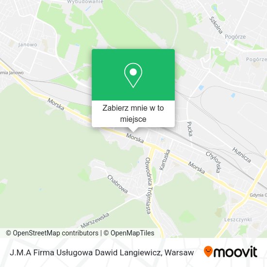 Mapa J.M.A Firma Usługowa Dawid Langiewicz