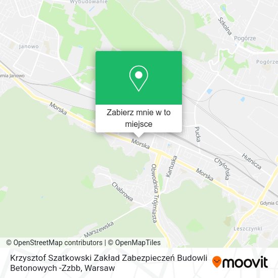 Mapa Krzysztof Szatkowski Zakład Zabezpieczeń Budowli Betonowych -Zzbb