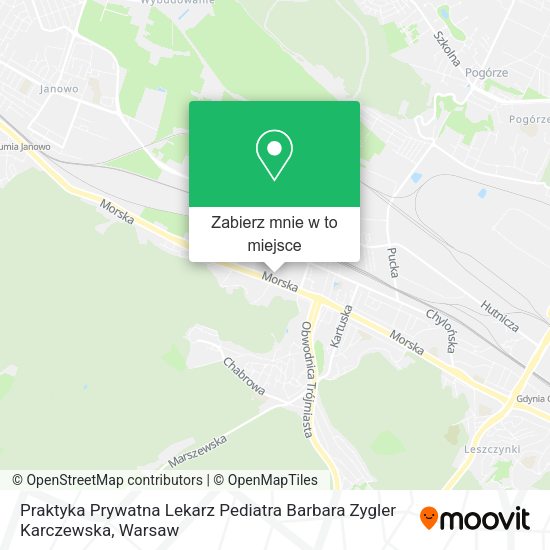 Mapa Praktyka Prywatna Lekarz Pediatra Barbara Zygler Karczewska