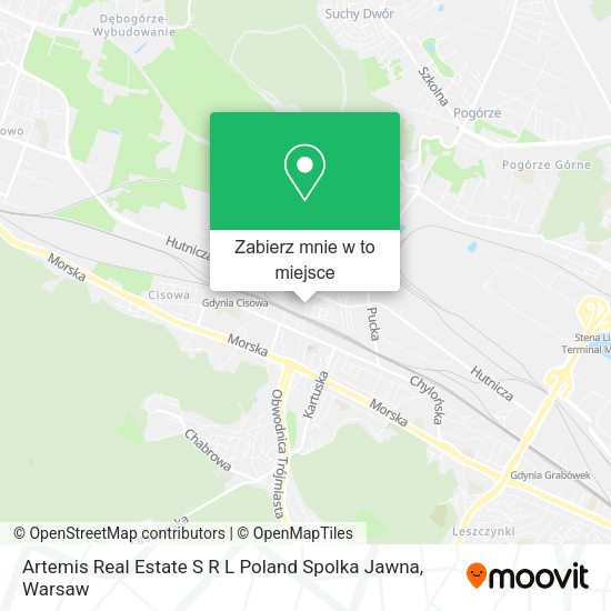 Mapa Artemis Real Estate S R L Poland Spolka Jawna