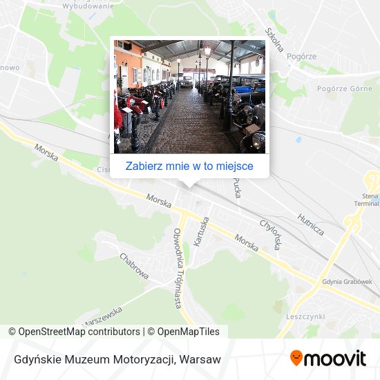 Mapa Gdyńskie Muzeum Motoryzacji