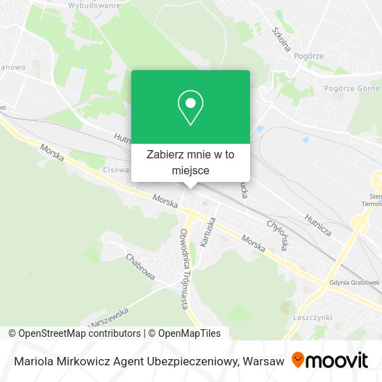 Mapa Mariola Mirkowicz Agent Ubezpieczeniowy