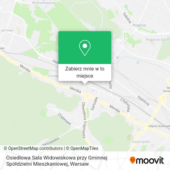 Mapa Osiedlowa Sala Widowiskowa przy Gminnej Spółdzielni Mieszkaniowej