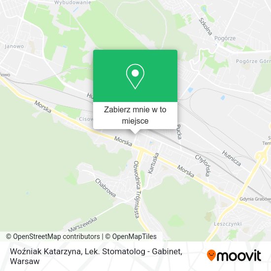 Mapa Woźniak Katarzyna, Lek. Stomatolog - Gabinet