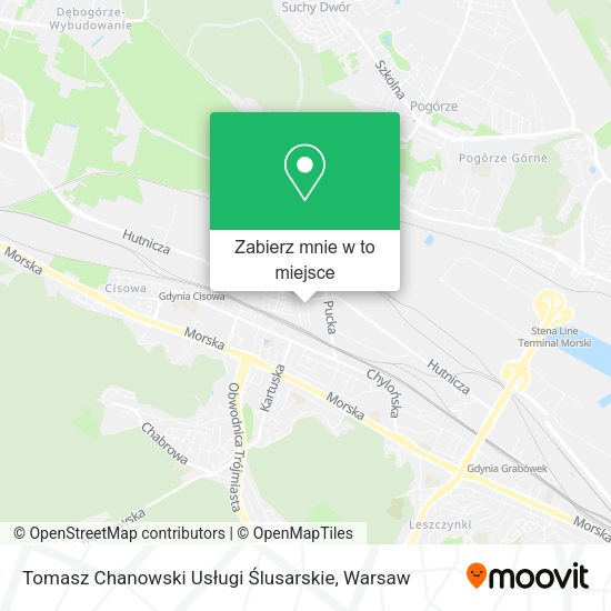 Mapa Tomasz Chanowski Usługi Ślusarskie