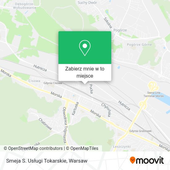 Mapa Smeja S. Usługi Tokarskie