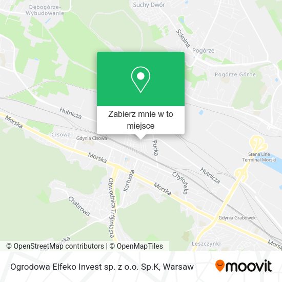 Mapa Ogrodowa Elfeko Invest sp. z o.o. Sp.K