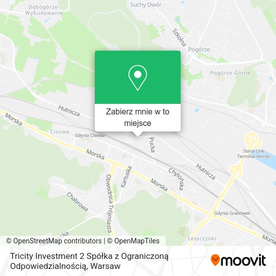 Mapa Tricity Investment 2 Spółka z Ograniczoną Odpowiedzialnością