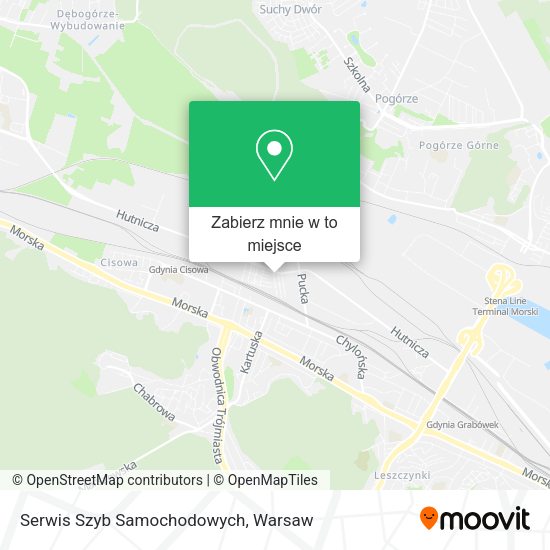 Mapa Serwis Szyb Samochodowych