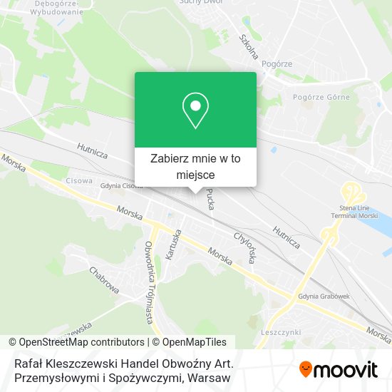 Mapa Rafał Kleszczewski Handel Obwoźny Art. Przemysłowymi i Spożywczymi