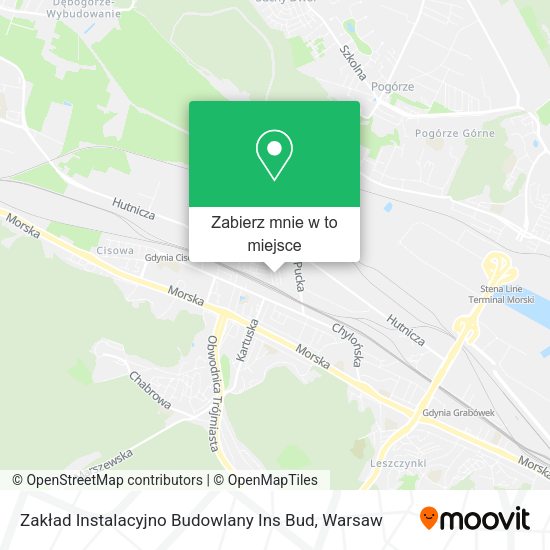 Mapa Zakład Instalacyjno Budowlany Ins Bud