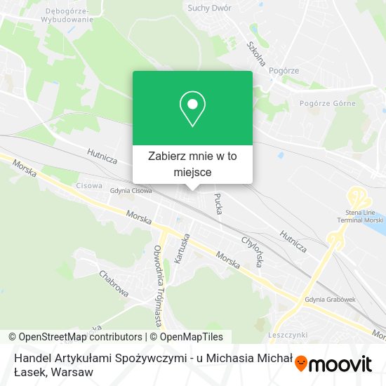 Mapa Handel Artykułami Spożywczymi - u Michasia Michał Łasek