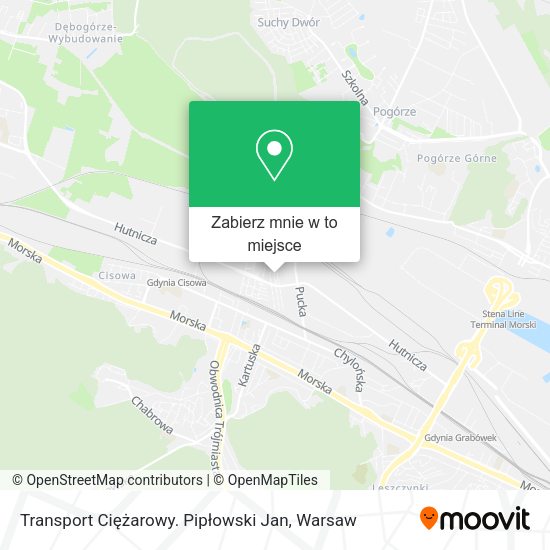 Mapa Transport Ciężarowy. Pipłowski Jan