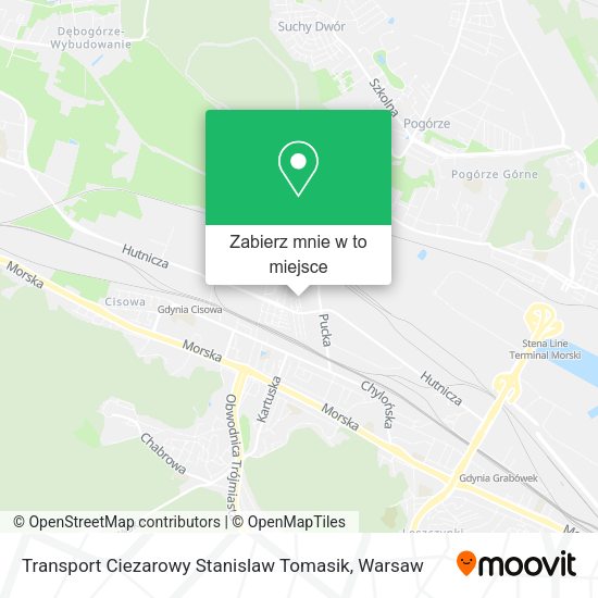 Mapa Transport Ciezarowy Stanislaw Tomasik