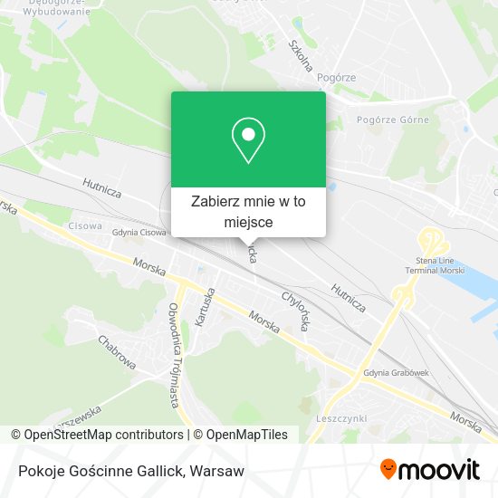 Mapa Pokoje Gościnne Gallick