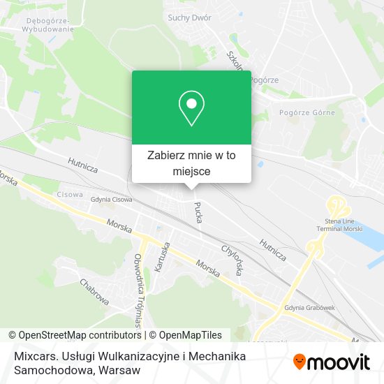 Mapa Mixcars. Usługi Wulkanizacyjne i Mechanika Samochodowa