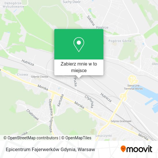 Mapa Epicentrum Fajerwerków Gdynia