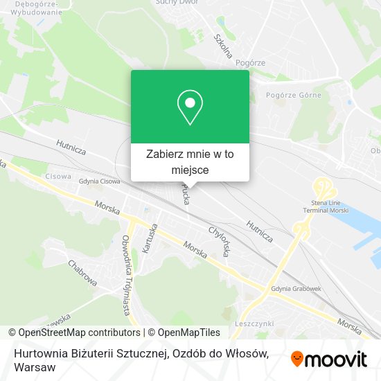 Mapa Hurtownia Biżuterii Sztucznej, Ozdób do Włosów