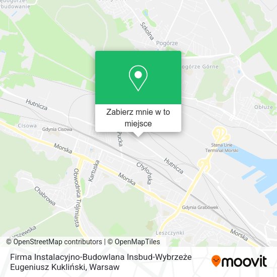 Mapa Firma Instalacyjno-Budowlana Insbud-Wybrzeże Eugeniusz Kukliński