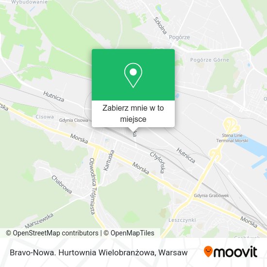 Mapa Bravo-Nowa. Hurtownia Wielobranżowa