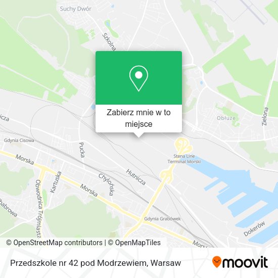 Mapa Przedszkole nr 42 pod Modrzewiem