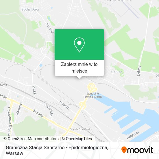 Mapa Graniczna Stacja Sanitarno - Epidemiologiczna