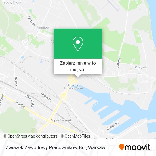 Mapa Związek Zawodowy Pracowników Bct