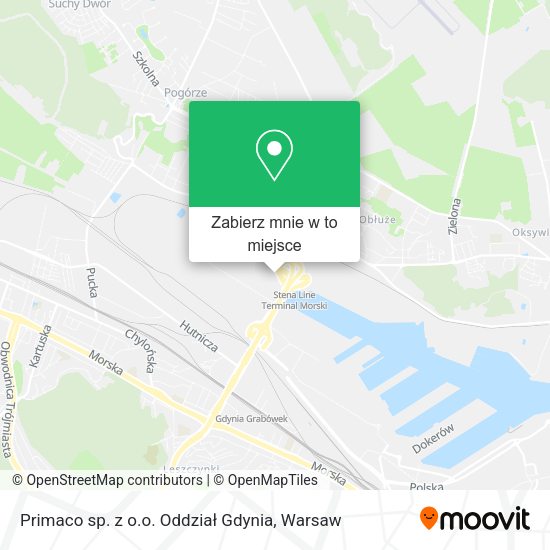 Mapa Primaco sp. z o.o. Oddział Gdynia