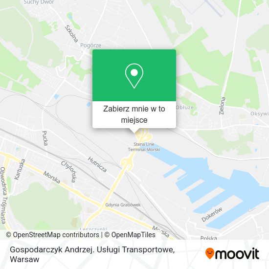 Mapa Gospodarczyk Andrzej. Usługi Transportowe