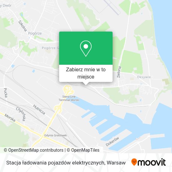 Mapa Stacja ładowania pojazdów elektrycznych