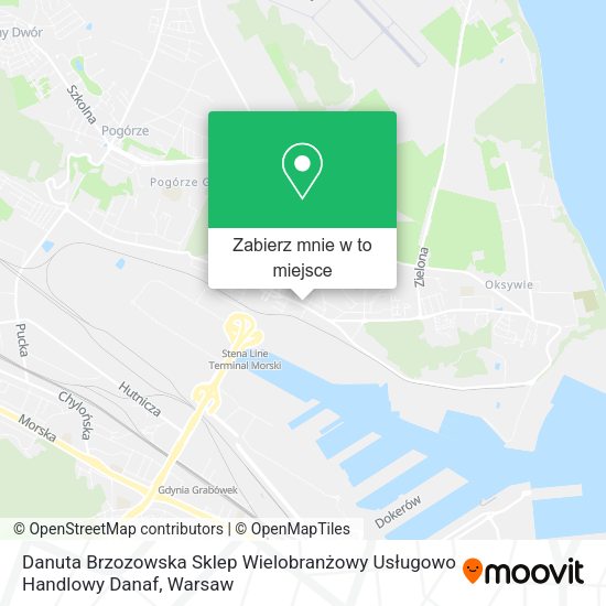 Mapa Danuta Brzozowska Sklep Wielobranżowy Usługowo Handlowy Danaf