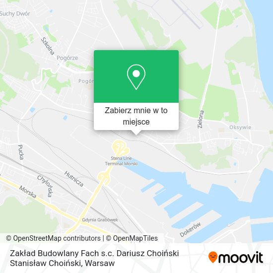 Mapa Zakład Budowlany Fach s.c. Dariusz Choiński Stanisław Choiński