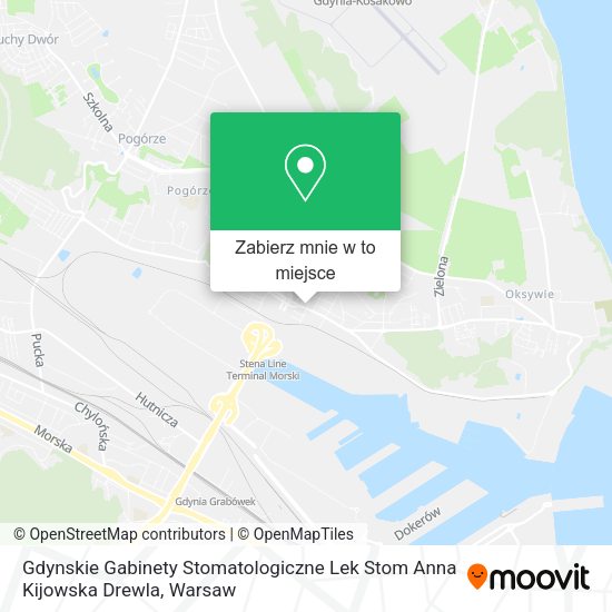 Mapa Gdynskie Gabinety Stomatologiczne Lek Stom Anna Kijowska Drewla