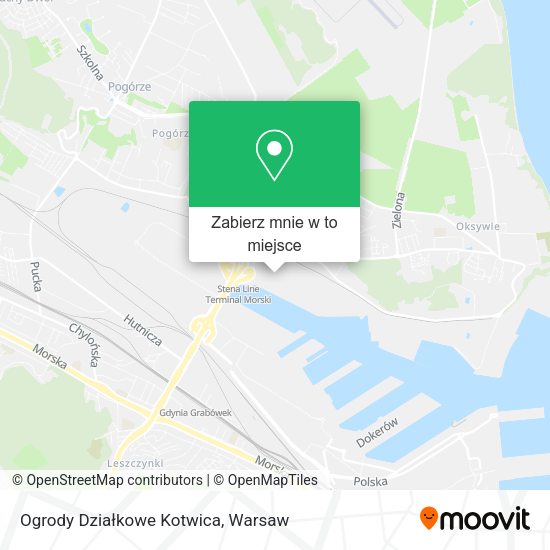 Mapa Ogrody Działkowe Kotwica