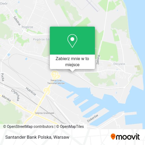 Mapa Santander Bank Polska