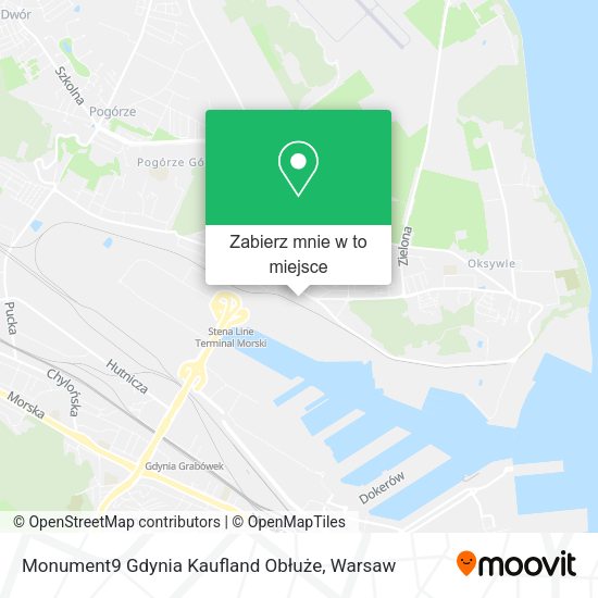 Mapa Monument9 Gdynia Kaufland Obłuże