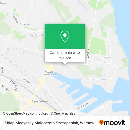 Mapa Sklep Medyczny Malgorzata Szczepaniak