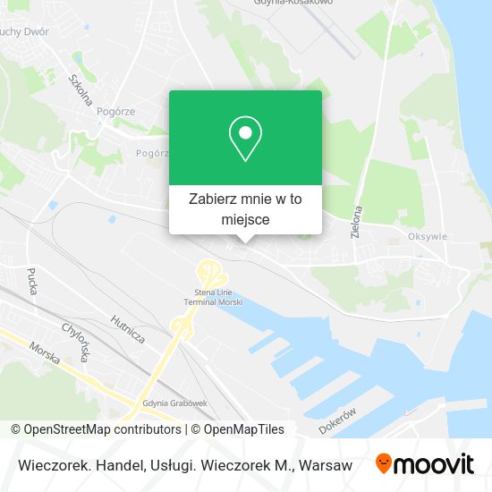 Mapa Wieczorek. Handel, Usługi. Wieczorek M.