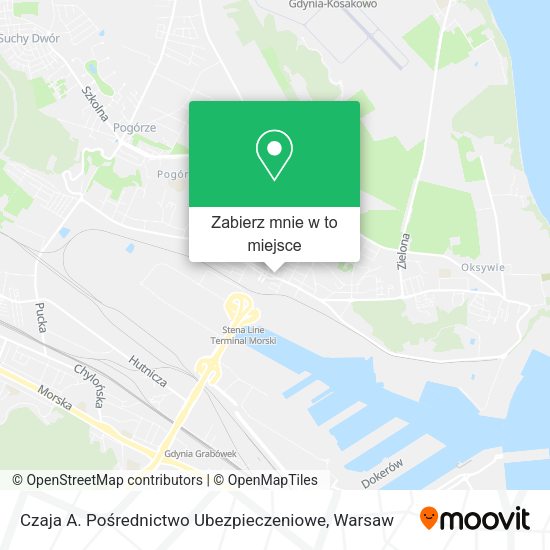 Mapa Czaja A. Pośrednictwo Ubezpieczeniowe