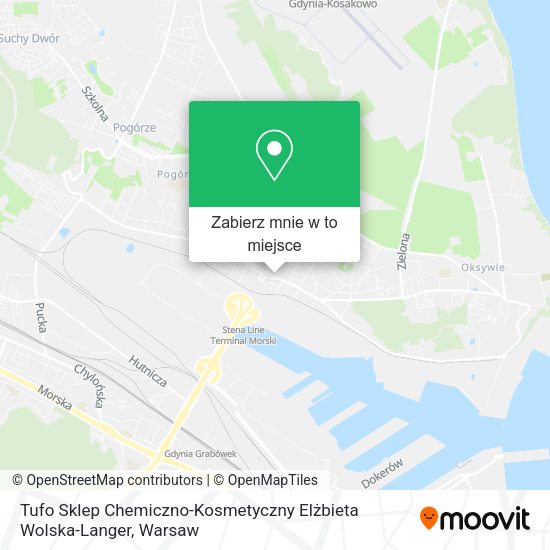 Mapa Tufo Sklep Chemiczno-Kosmetyczny Elżbieta Wolska-Langer