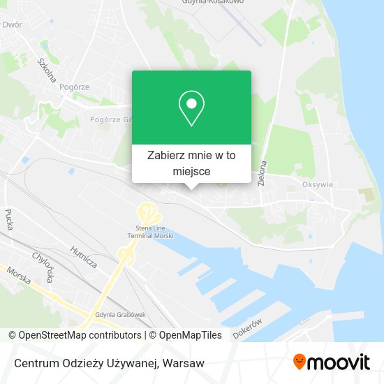 Mapa Centrum Odzieży Używanej