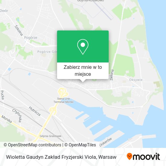 Mapa Wioletta Gaudyn Zakład Fryzjerski Viola