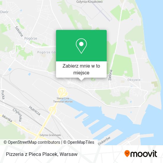 Mapa Pizzeria z Pieca Placek