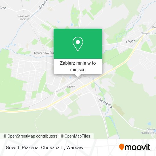 Mapa Gowid. Pizzeria. Choszcz T.