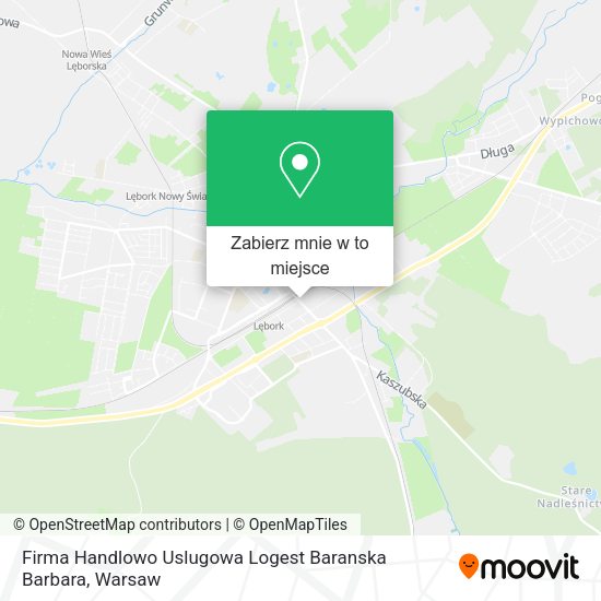 Mapa Firma Handlowo Uslugowa Logest Baranska Barbara